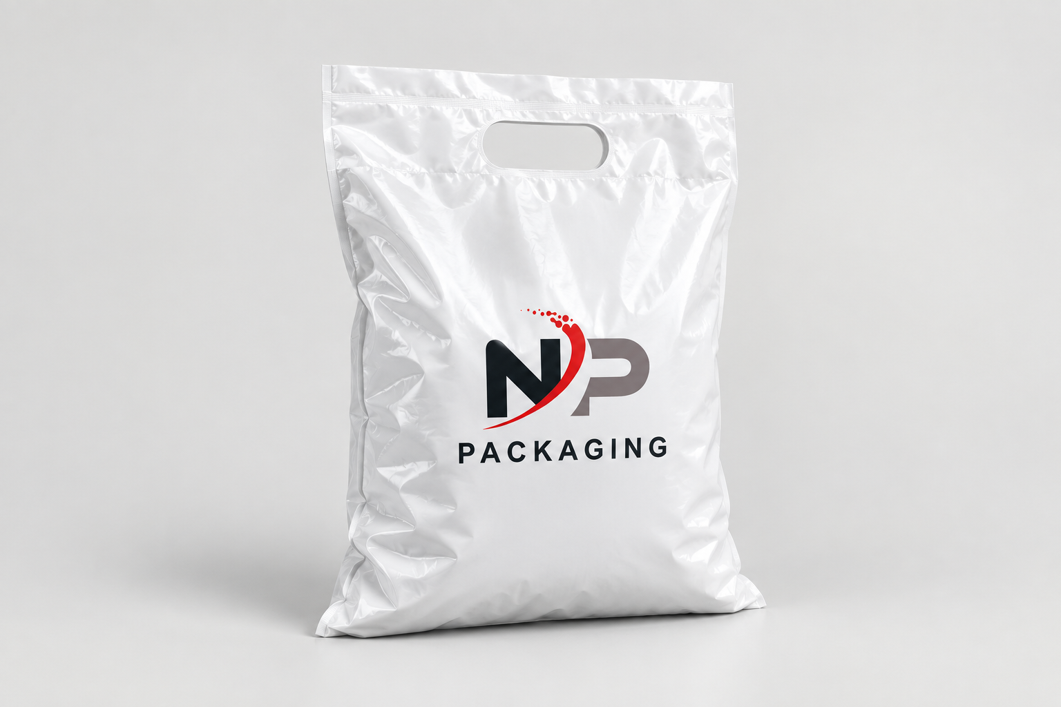 HDPE Bags — NP Packaging studio product mockup